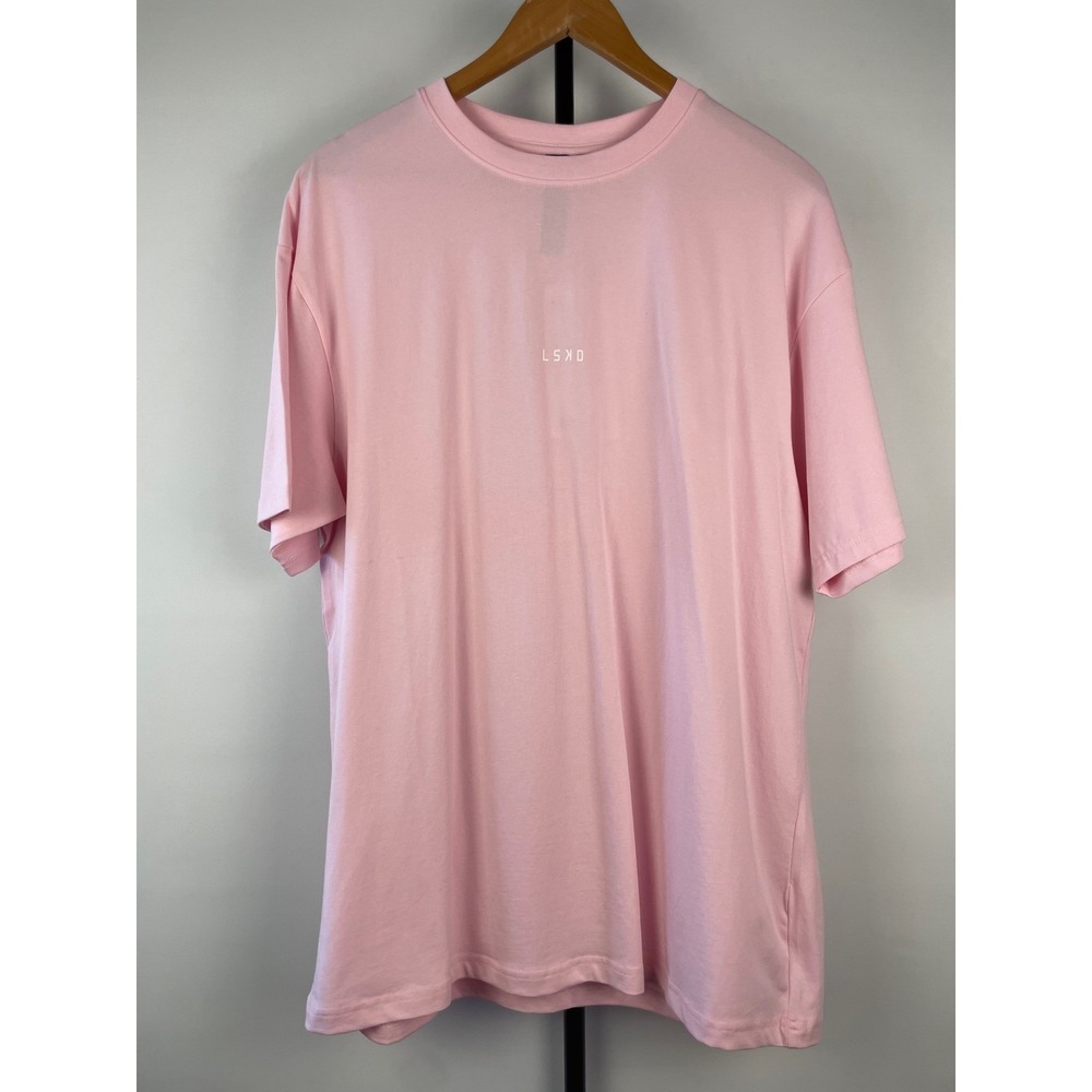 LSKD We Rise By Lifting Others Graphic FLXCotton Oversized T-Shirt Pink Size S - Picture 2 of 5